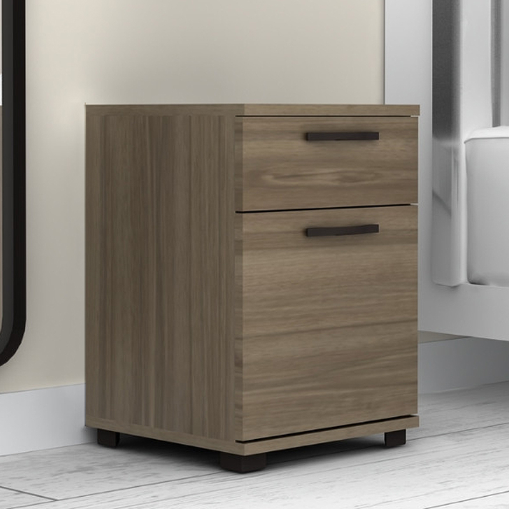 Κομοδίνο - συρταριέρα γραφείου Veto χρώμα καρυδί 40x39x57εκ.