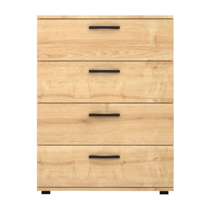 Συρταριέρα Velika χρώμα φυσικό οξιάς 73x44x96εκ.