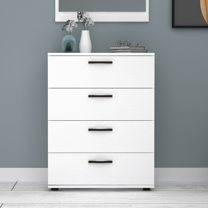 Συρταριέρα Velika χρώμα λευκό 73x44x96εκ.