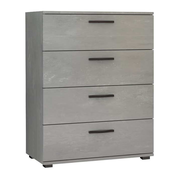 Συρταριέρα Velika χρώμα γκρι σκυροδέματος 73x44x96εκ.