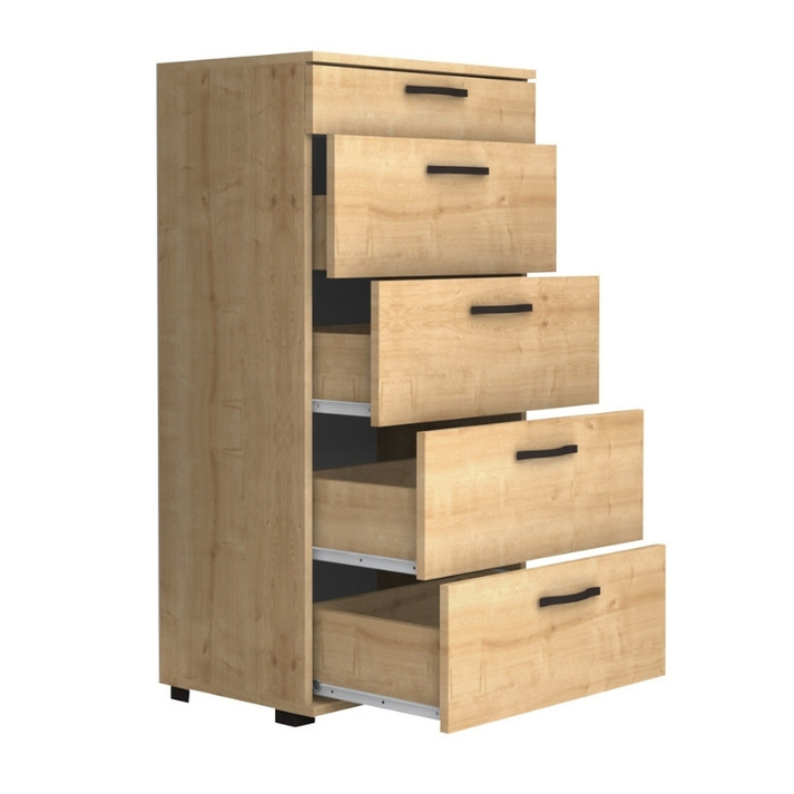 Συρταριέρα Helia χρώμα φυσικό οξιάς 60x44x108εκ.