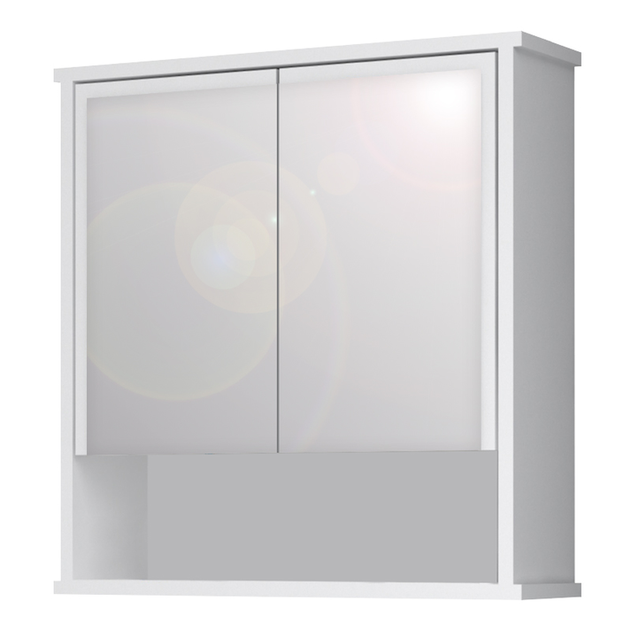 Καθρέπτης μπάνιου Delo χρώμα λευκό 62x17,5x60εκ.