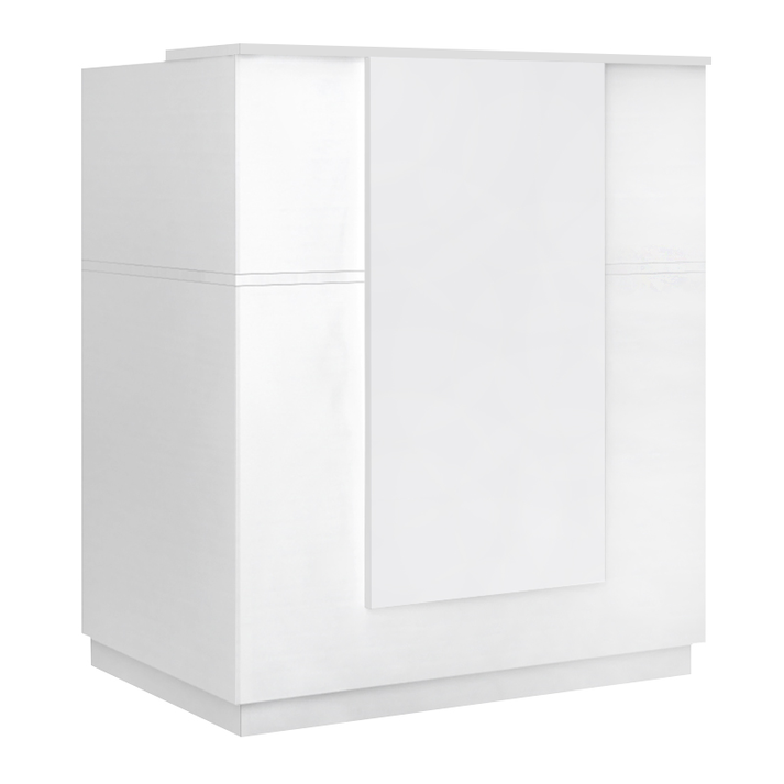 Γραφείο υποδοχής - reception Gemini χρώμα λευκό 100x70x110εκ.