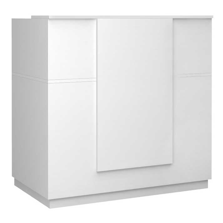 Γραφείο υποδοχής - reception Gemini χρώμα λευκό 120x70x110εκ.