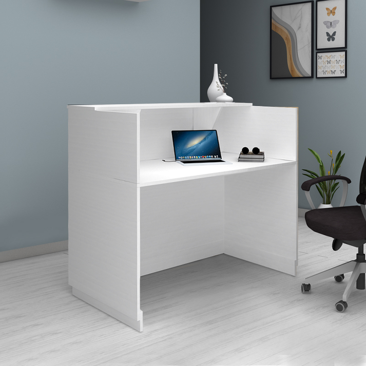 Γραφείο υποδοχής - reception Gemini χρώμα λευκό 150x70x110εκ.