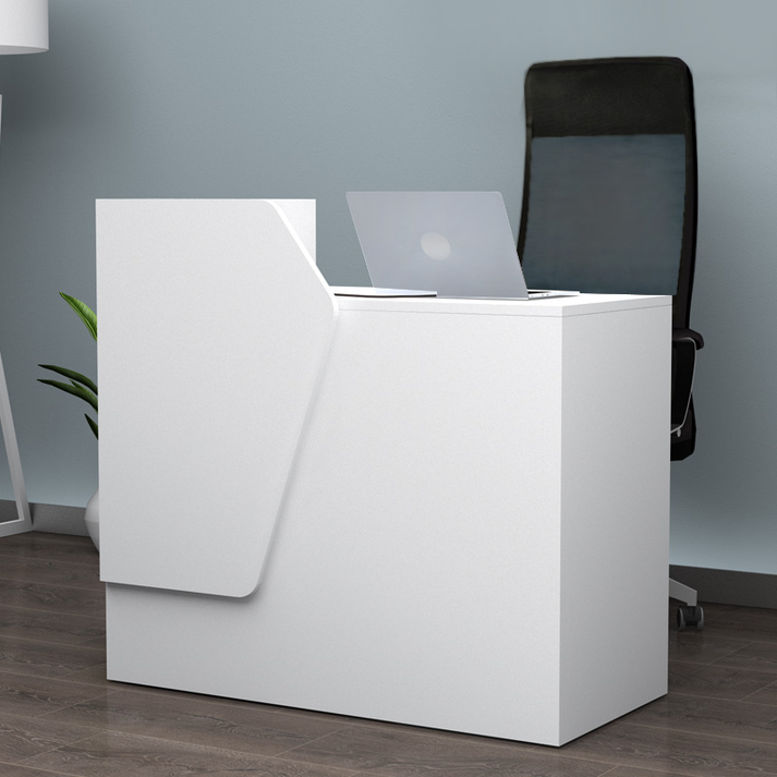 Γραφείο υποδοχής - reception Merlin χρώμα λευκό 110x50x101,8εκ.