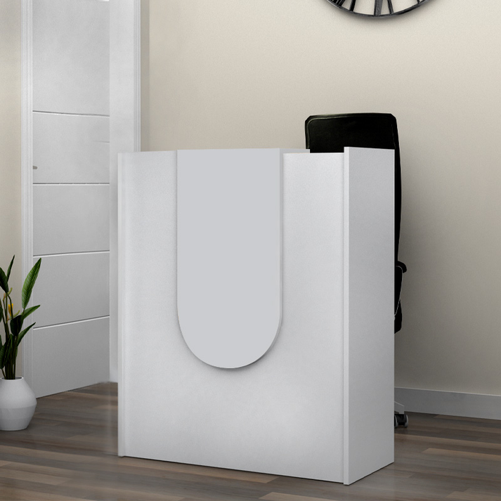 Γραφείο υποδοχής - reception Mezzo χρώμα λευκό 90x40x110εκ.