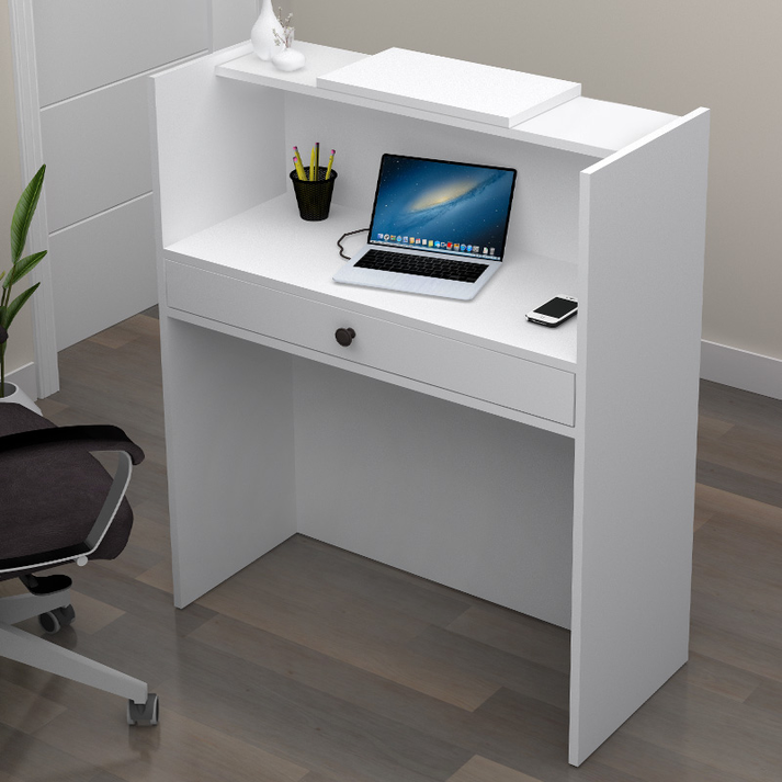 Γραφείο υποδοχής - reception Mezzo χρώμα λευκό 90x40x110εκ.