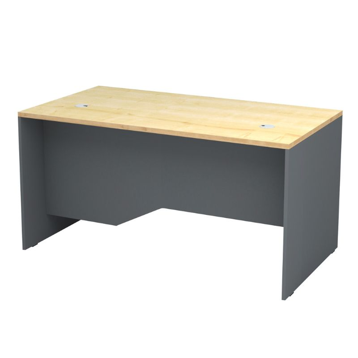 Γραφείο επαγγελματικό Venturo χρώμα ανθρακί - φυσικό οξιάς 150x80x75εκ.