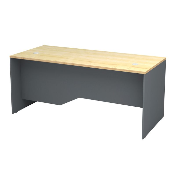 Γραφείο επαγγελματικό Venturo χρώμα ανθρακί - φυσικό οξιάς 180x80x75εκ.
