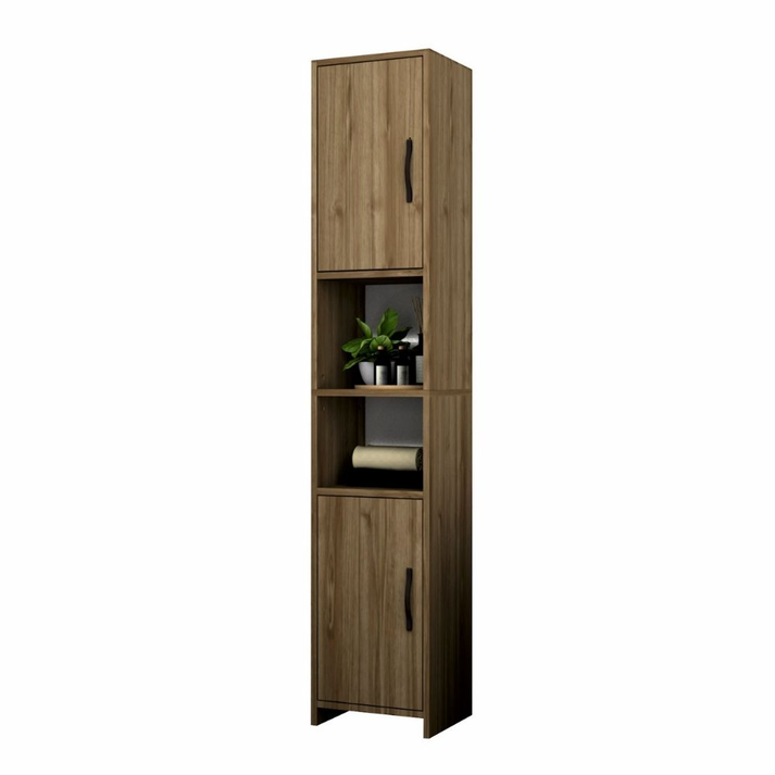 Kitchen-Bathroom Cabinet Vero Walnut 35x29.6x180 cm