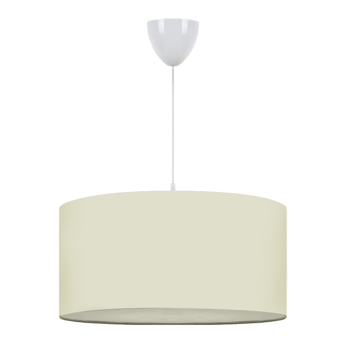 Φωτιστικό οροφής Monahan υφασμάτινο μονόφωτο χρώμα εκρού 38x20x70εκ.