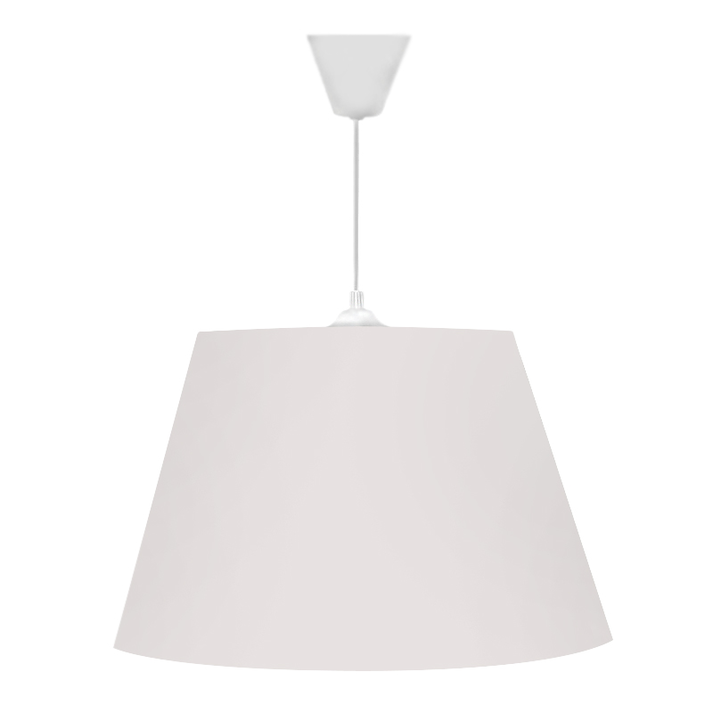 Φωτιστικό οροφής Elanor υφασμάτινο μονόφωτο χρώμα λευκό 37x21x70εκ.