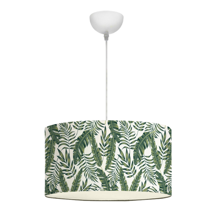 Φωτιστικό οροφής Alamea E27 υφασμάτινο μονόφωτο πολύχρωμο Φ38x70εκ.