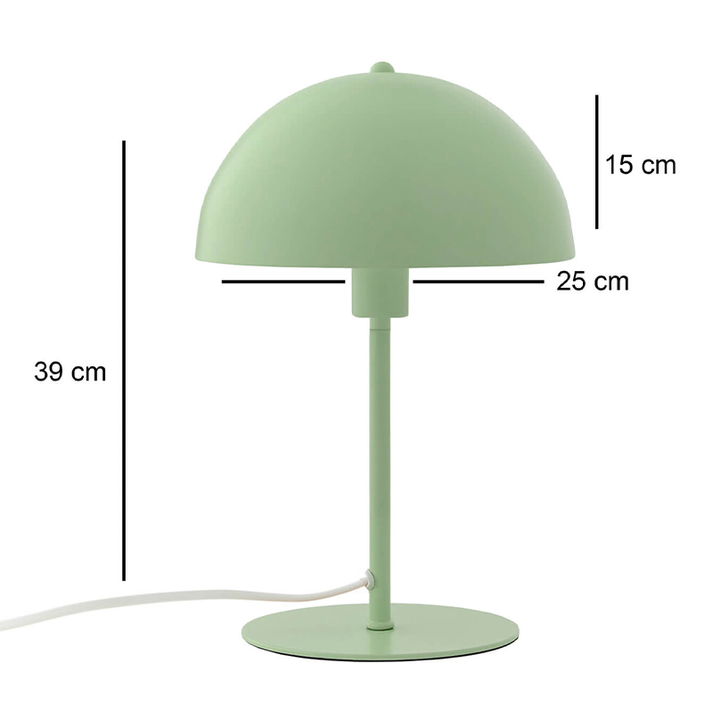 Φωτιστικό επιτραπέζιο Favori E27 μεταλλικό χρώμα πράσινο Ø25x39εκ.