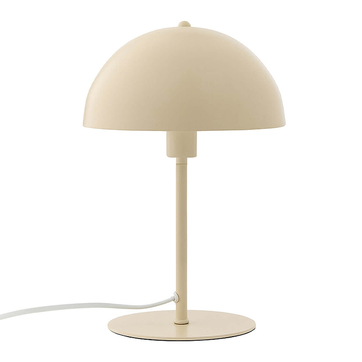 Φωτιστικό επιτραπέζιο Favori E27 μεταλλικό χρώμα κρεμ Ø25x39εκ.