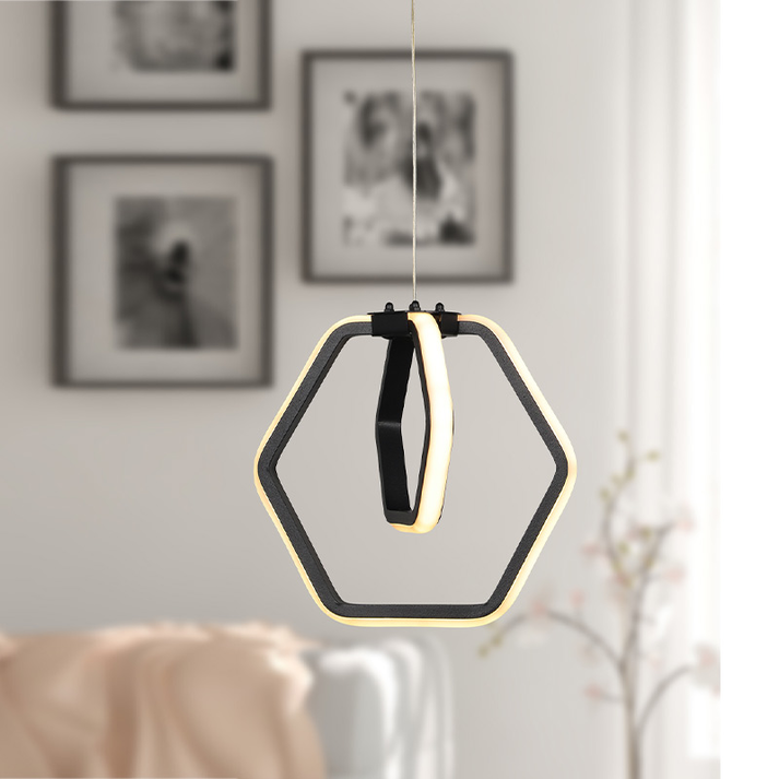 Φωτιστικό οροφής Led Holt μεταλλικό μονόφωτο χρώμα μαύρο 22x16x63εκ.