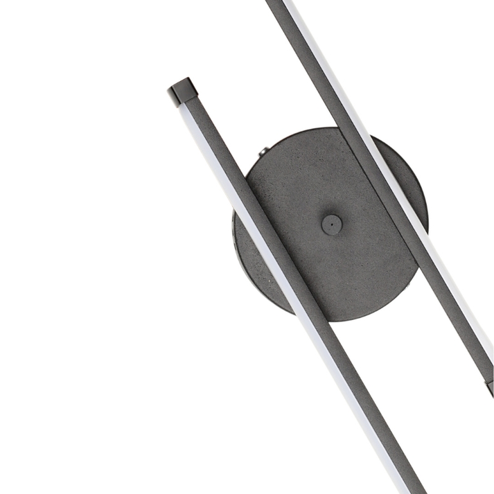 Απλίκα τοίχου Led Frode μεταλλική χρώμα μαύρο 70x10x10εκ.