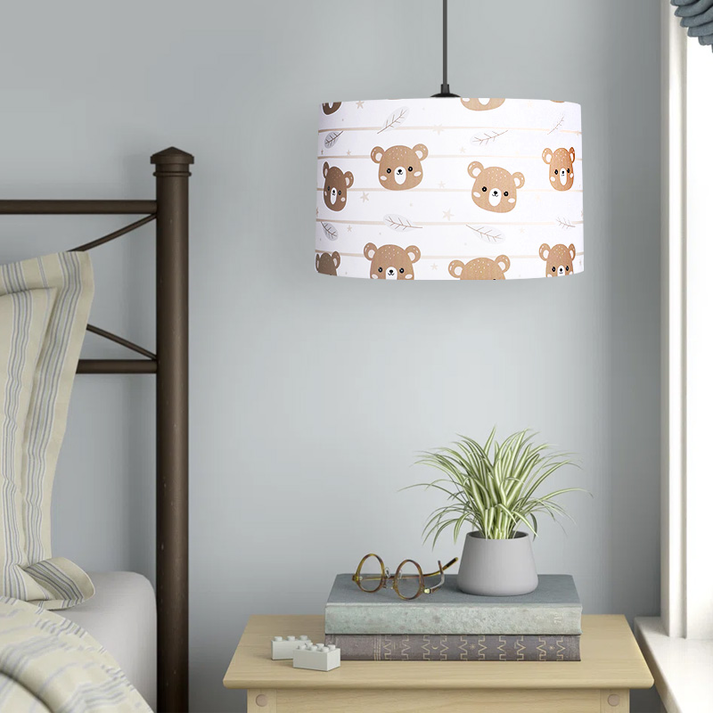 Φωτιστικό οροφής Tale E27 ύφασμα PVC μονόφωτο πολύχρωμο Ø33x70εκ.