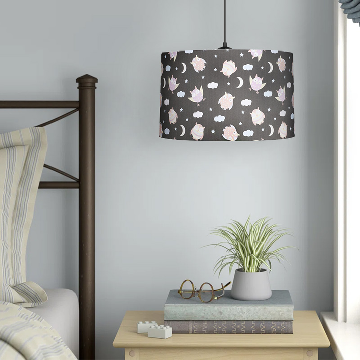 Φωτιστικό οροφής Tale E27 ύφασμα PVC μονόφωτο πολύχρωμο Ø33x70εκ.