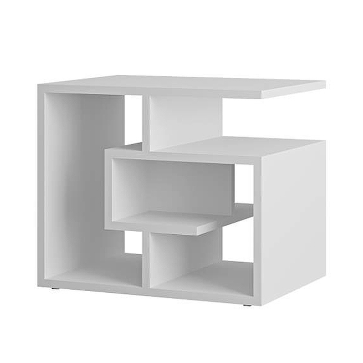 Βοηθητικό τραπεζάκι Labirent χρώμα λευκό 54x40x45εκ.