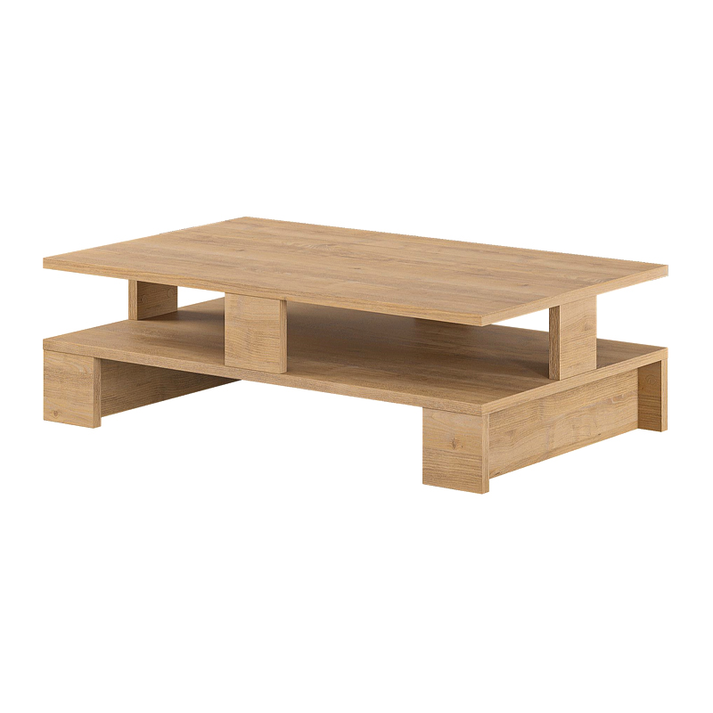 Τραπεζάκι σαλονιού Mansu χρώμα φυσικό οξιάς 80x50x27εκ.