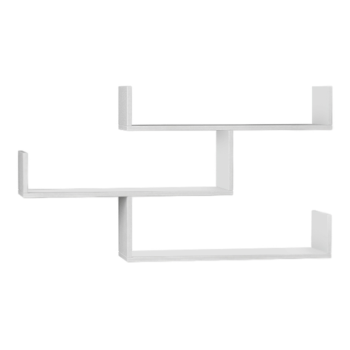 Ραφιέρα τοίχου Tibet χρώμα λευκό 119x22x66εκ.