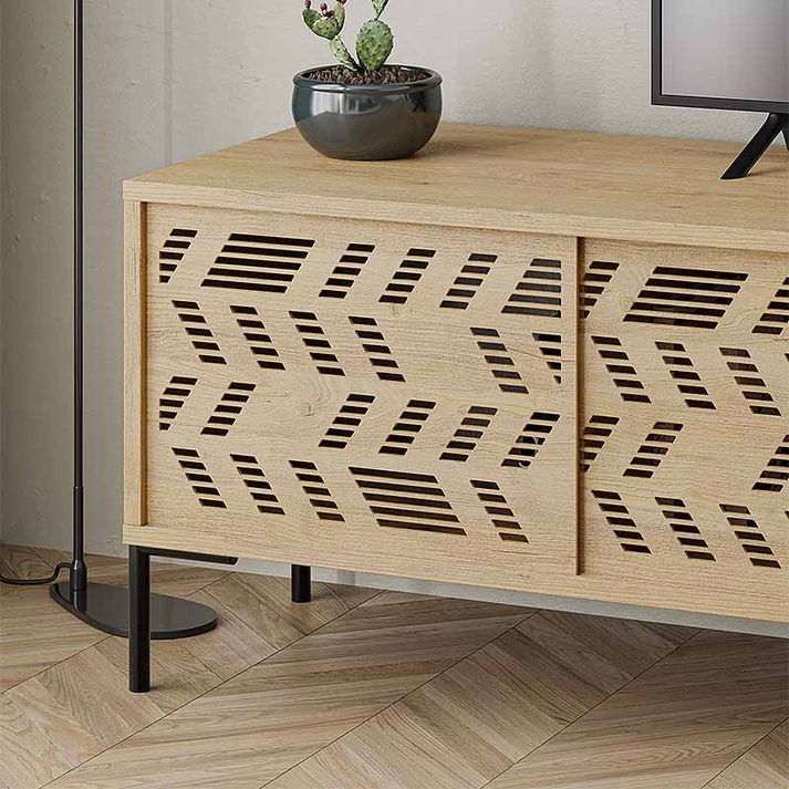 Έπιπλο τηλεόρασης Dionysos χρώμα φυσικό οξιάς 170x45x48,6εκ.