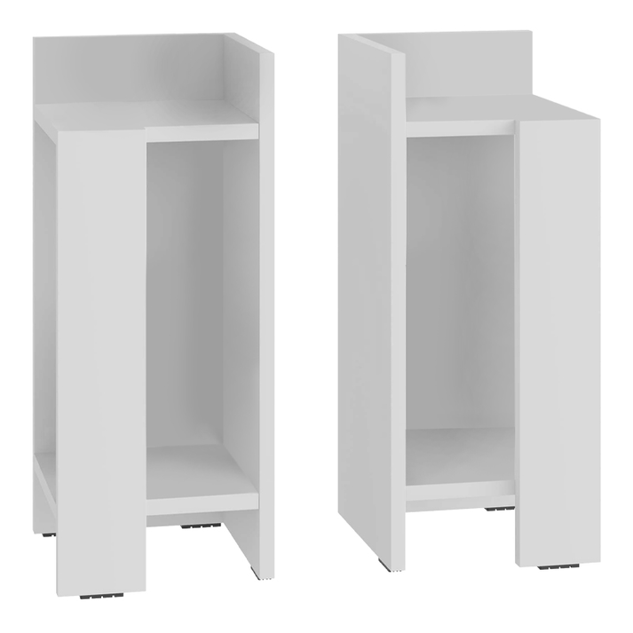 Κομοδίνο Elos σετ 2 τεμαχίων χρώμα λευκό 25x27x60εκ.