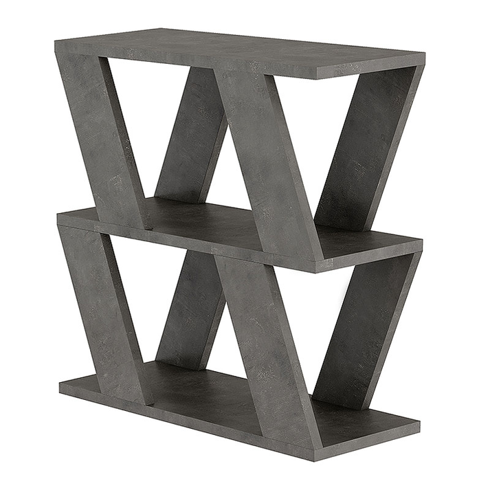 Τραπεζάκι βοηθητικό Lazena χρώμα γκρι ρετρό 60x22x57εκ.