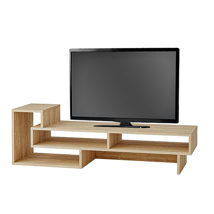 Έπιπλο τηλεόρασης Tetra χρώμα φυσικό οξιάς 136,7x40x42εκ.