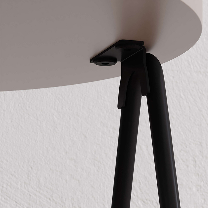 Τραπεζάκι βοηθητικό Essel χρώμα ανοιχτή μόκα 35x35x42εκ.