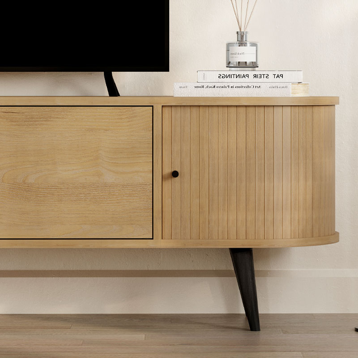 Έπιπλο τηλεόρασης Gentle χρώμα sapphire oak 180x40x52εκ.