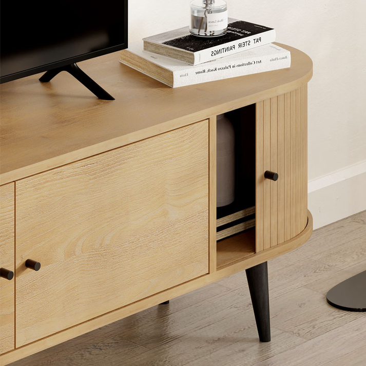 Έπιπλο τηλεόρασης Gentle χρώμα sapphire oak 180x40x52εκ.