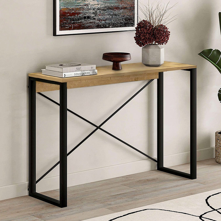 Κονσόλα Archie χρώμα sapphire oak 110x35x75εκ.