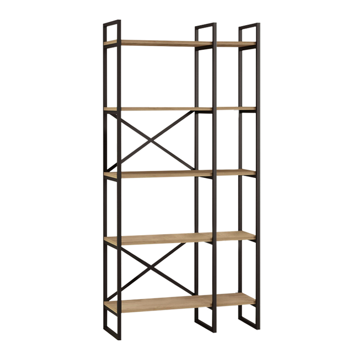 Βιβλιοθήκη Dusan χρώμα sepet oak 87,5x30x175εκ.