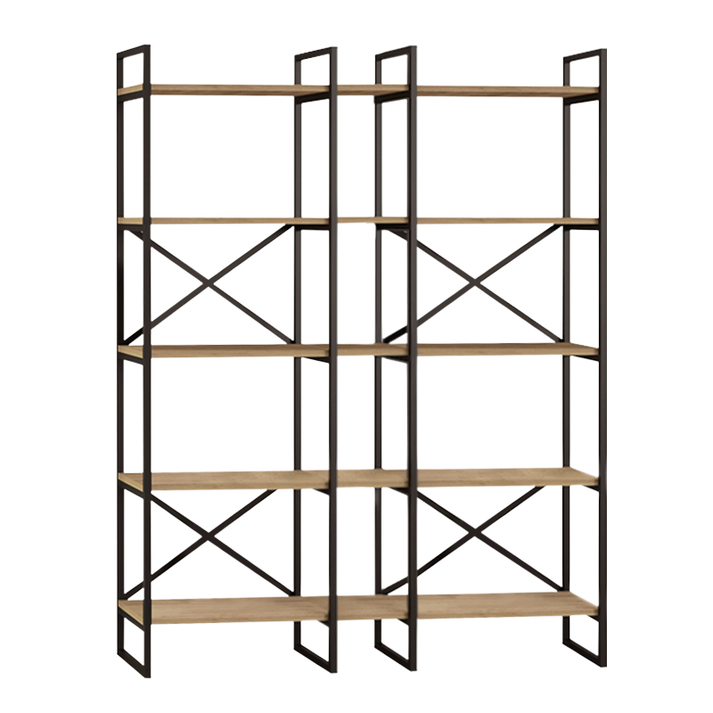 Βιβλιοθήκη Dusan χρώμα sepet oak 143,5x30x175εκ.