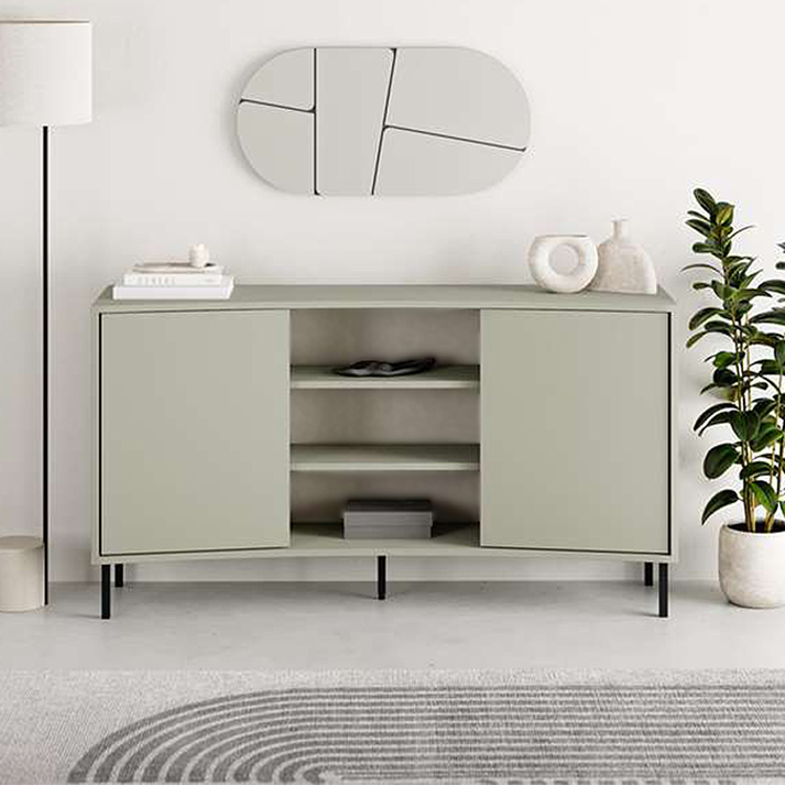 Μπουφές Frem χρώμα ash green 150x40x81εκ.