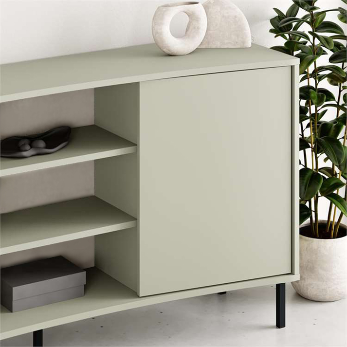 Μπουφές Frem χρώμα ash green 150x40x81εκ.