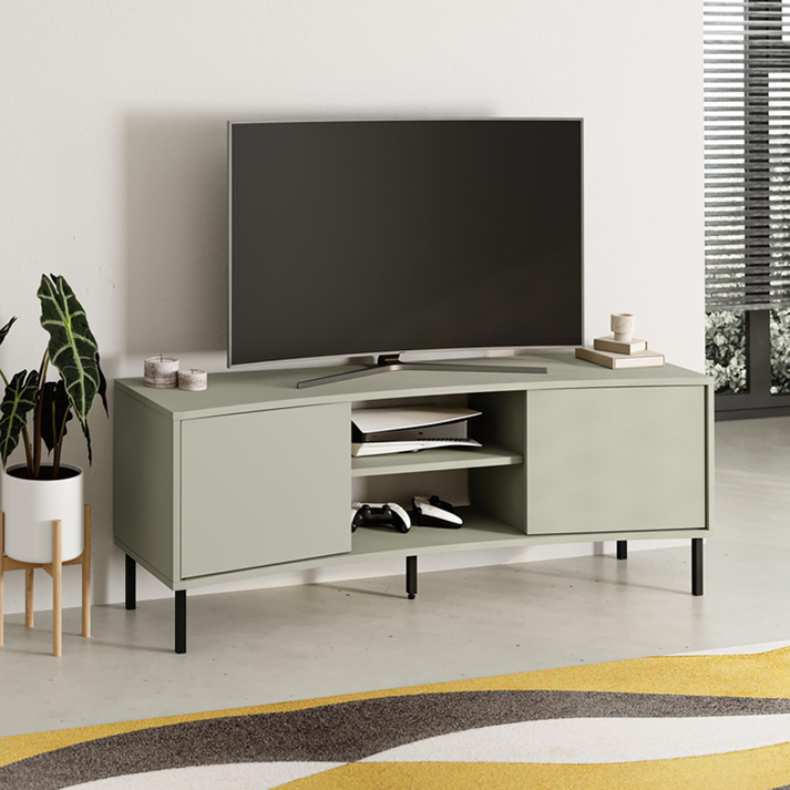 Έπιπλο τηλεόρασης Frem χρώμα ash green 150x40x55εκ.