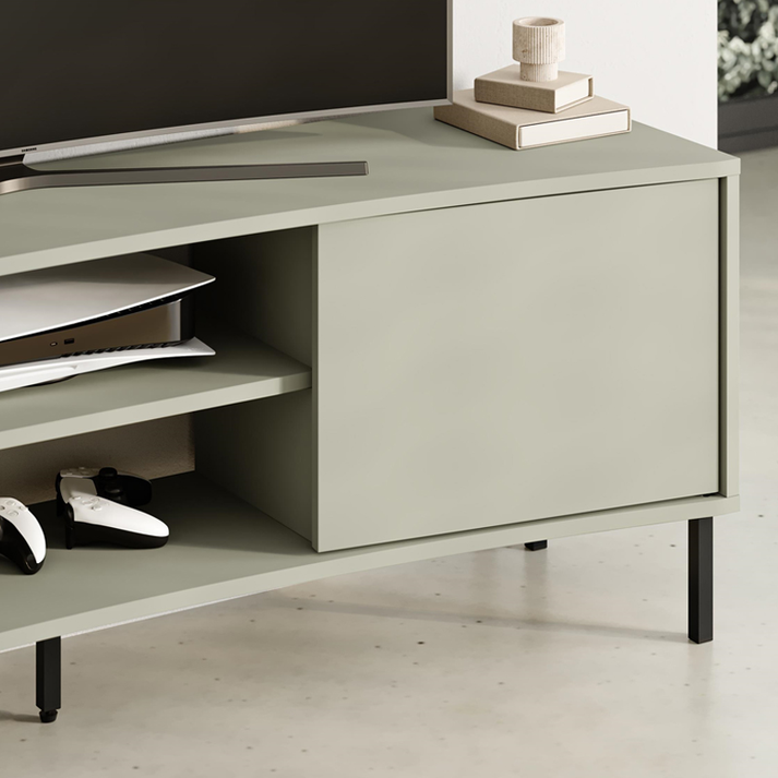 Έπιπλο τηλεόρασης Frem χρώμα ash green 150x40x55εκ.