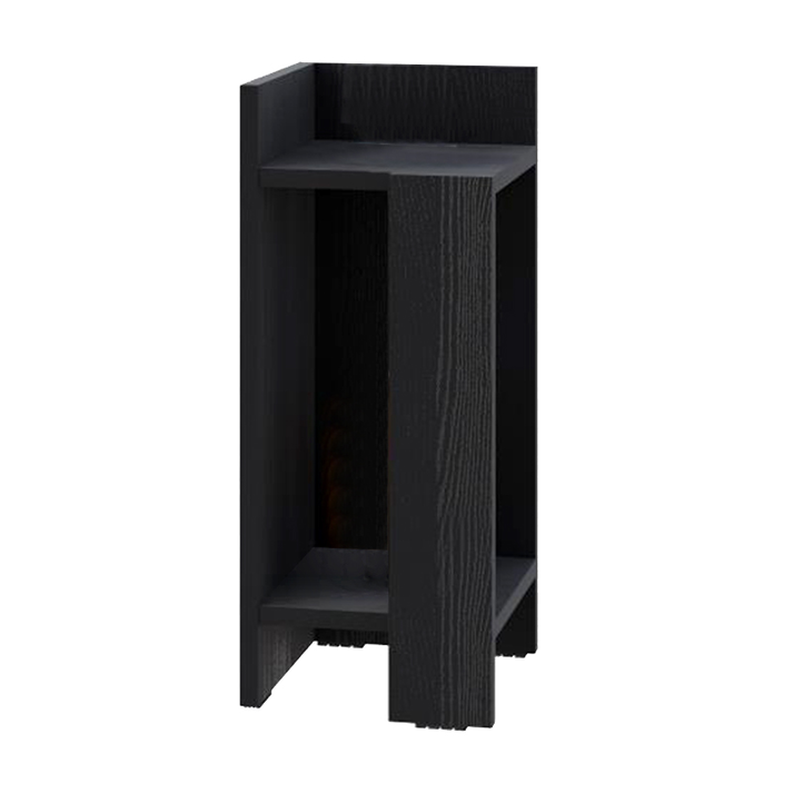 Κομοδίνο Elos αριστερό χρώμα black wood 25x27x60εκ.