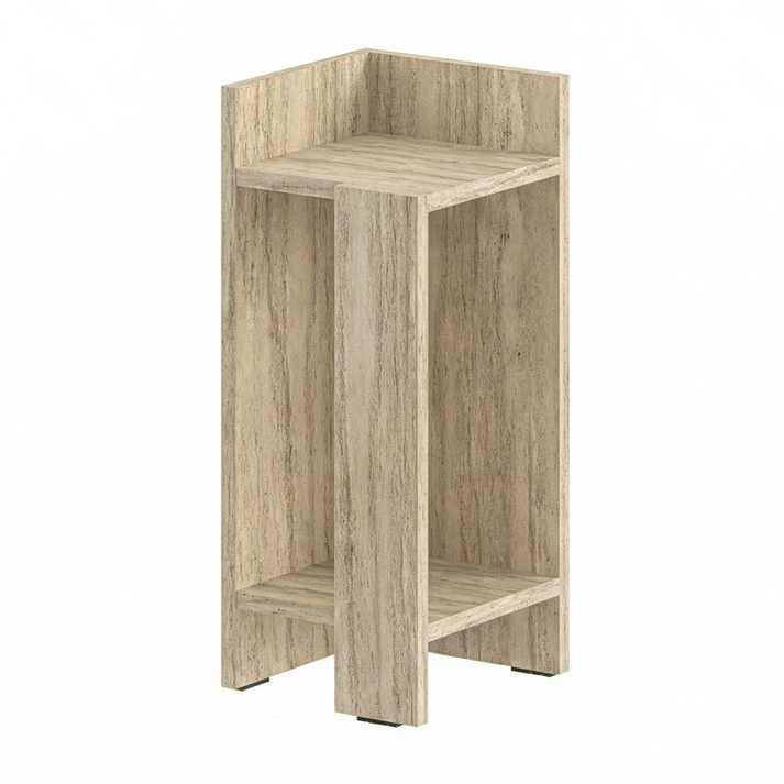 Κομοδίνο Elos αριστερό χρώμα travertine 25x27x60εκ.