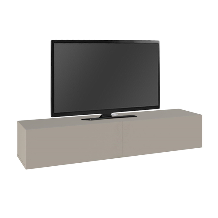 Έπιπλο τηλεόρασης επιτοίχιο Francy χρώμα sandstone 135x31,7x25εκ.