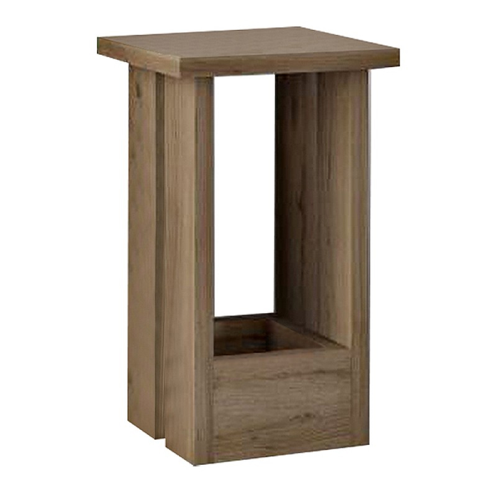 Τραπεζάκι βοηθητικό Tasos χρώμα sepet oak 30x30x50,3εκ.