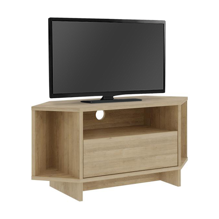 Έπιπλο τηλεόρασης γωνιακό Viva χρώμα sapphire oak 95,7x35,4x45εκ.