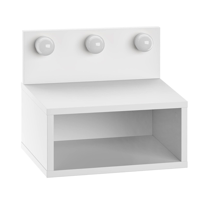 Κομοδίνο επιτοίχιο Treo με LED χρώμα λευκό 40x30x33,8εκ.