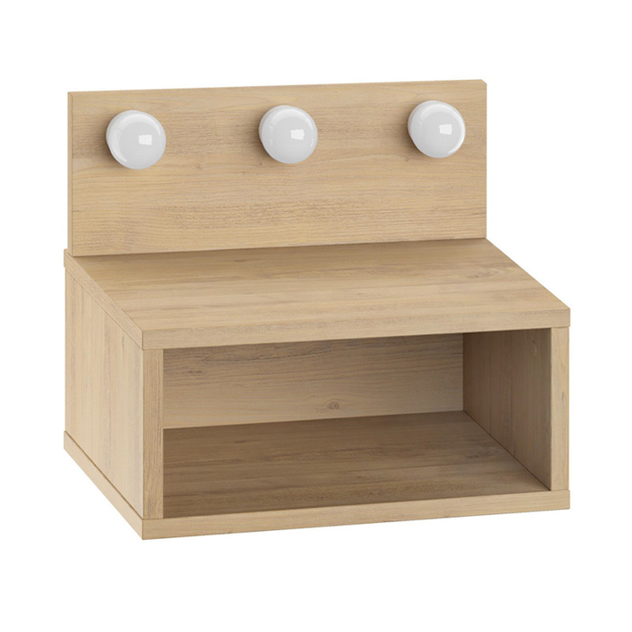 Κομοδίνο επιτοίχιο Treo με LED χρώμα sapphire oak 40x30x33,8εκ.