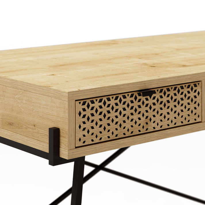 Γραφείο εργασίας Naive χρώμα sapphire oak 113,4x60x77,5εκ.