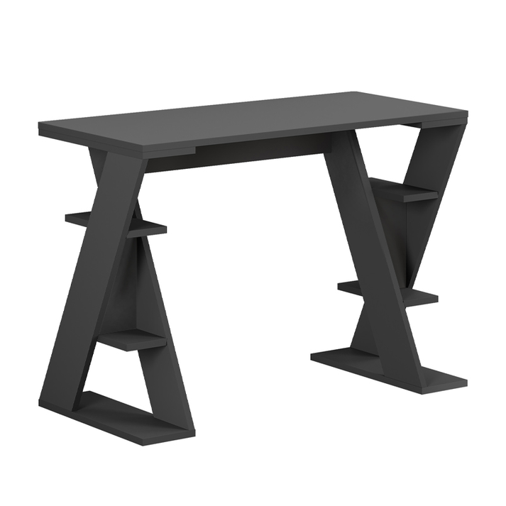 Γραφείο εργασίας Papillon χρώμα ανθρακί 106x50x75εκ